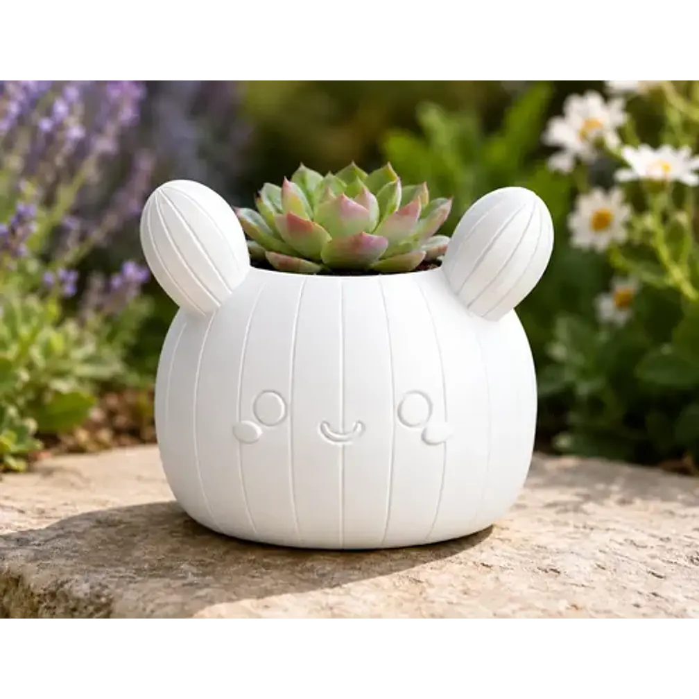 Macetero Decorativo Hogar- Forma Cactus 12 Cm 9