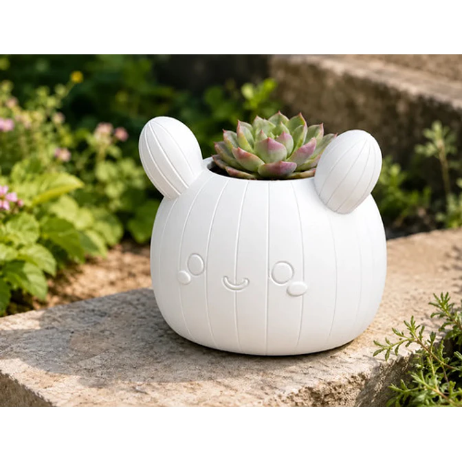 Macetero Decorativo Hogar- Forma Cactus 12 Cm 12