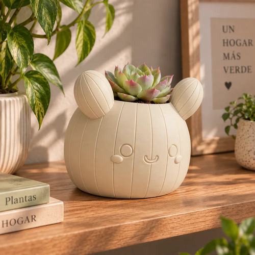 Macetero Decorativo Hogar- Forma Cactus 12 Cm - Foto 16