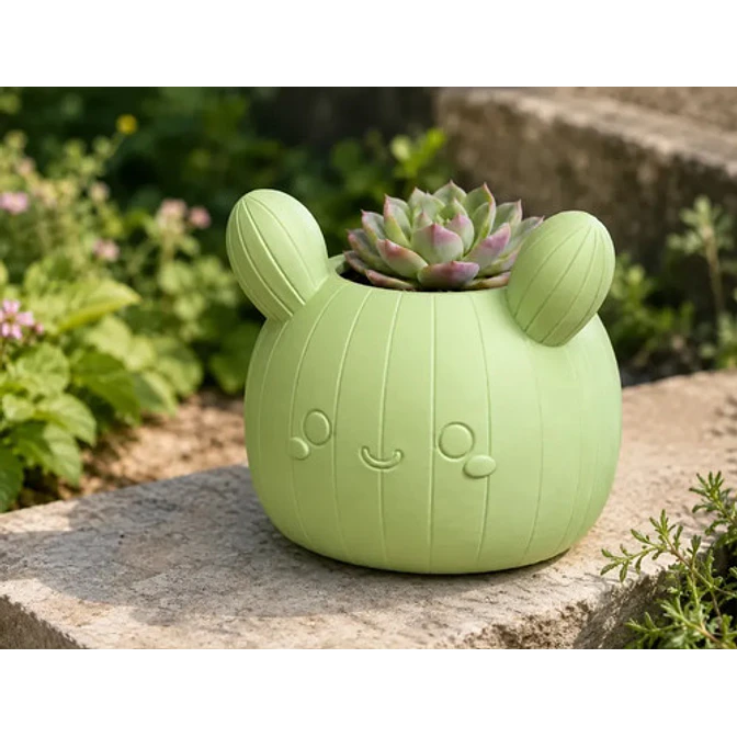 Macetero Decorativo Hogar- Forma Cactus 12 Cm 22