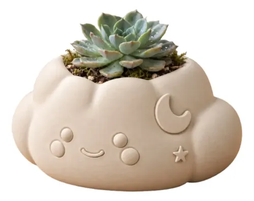 Macetero Decorativo Hogar- Forma Nube 10 Cm - Foto 13