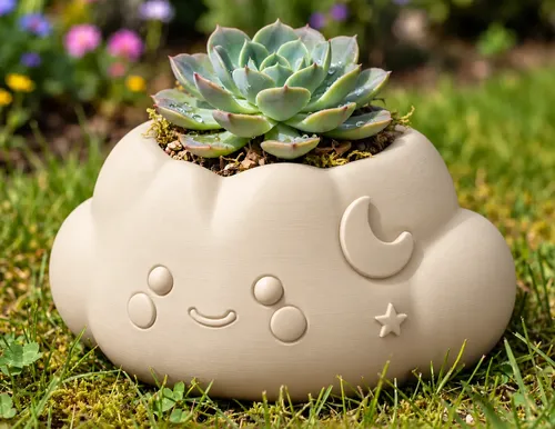 Macetero Decorativo Hogar- Forma Nube 10 Cm - Foto 18