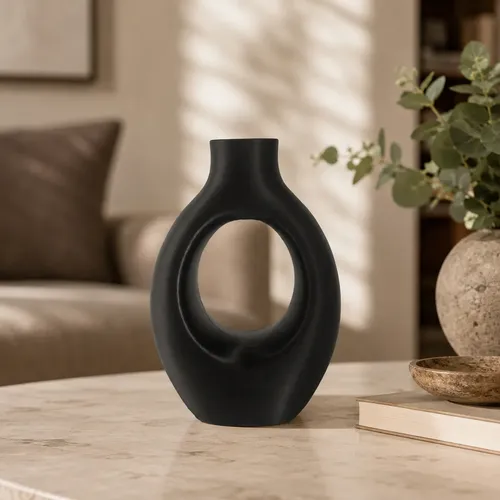Decoración Elegante Prints Patro -jarrón Estilo Arco Eclipse - Foto 7
