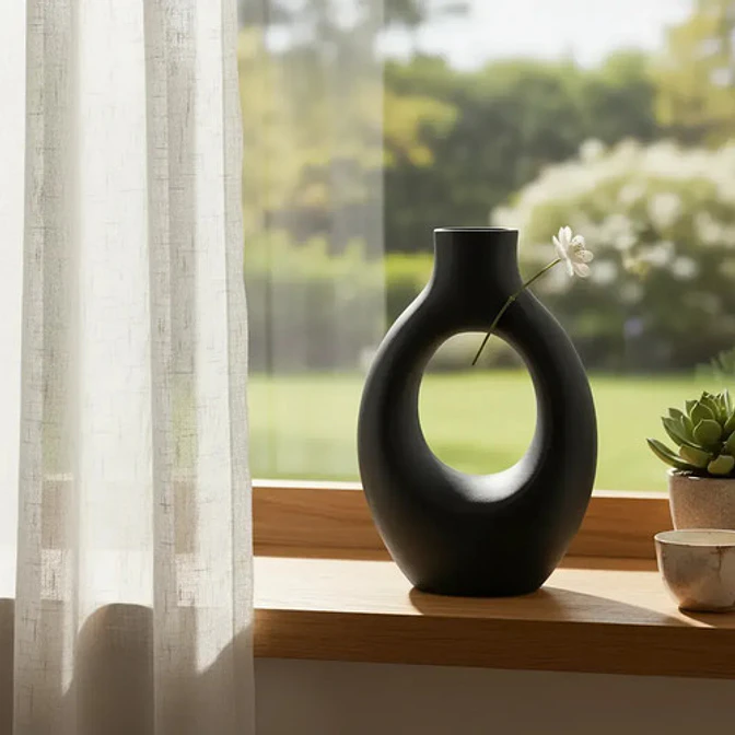 Decoración Elegante Prints Patro -jarrón Estilo Arco Eclipse 9