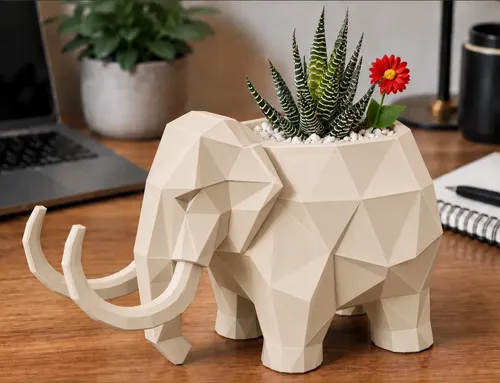 Macetero Decorativo Hogar- Forma Mamut 15 Cm - Foto 9