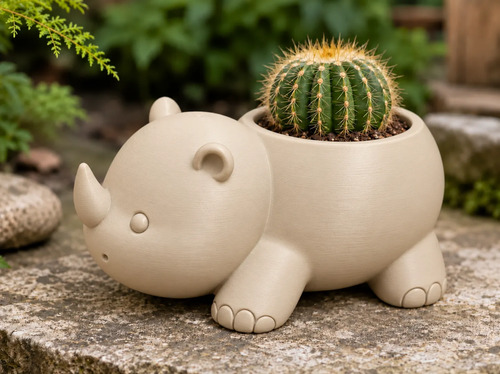 Macetero Decorativo Hogar- Rinoceronte 8 Cm - Foto 12