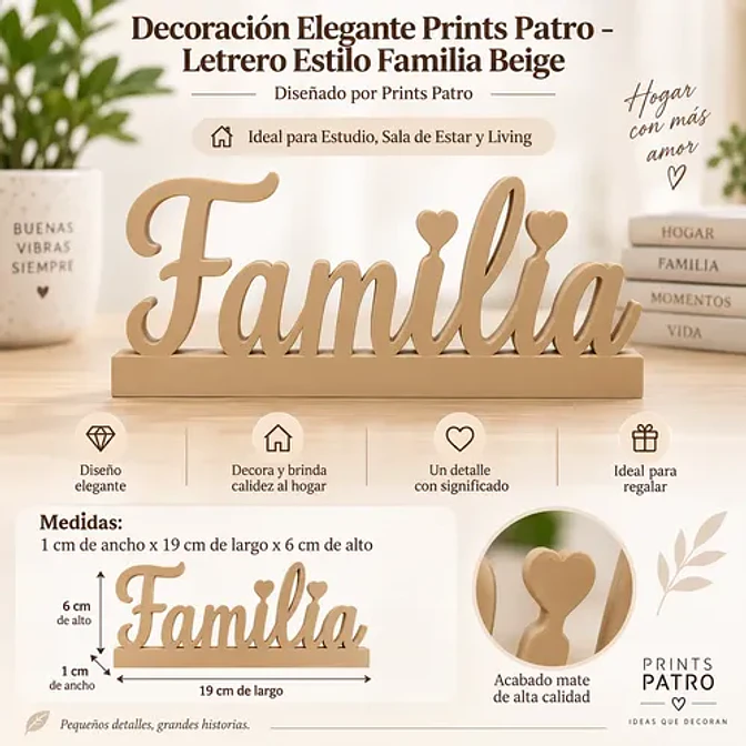 Decoración Elegante Prints Patro - Arte Estilo Familia 8