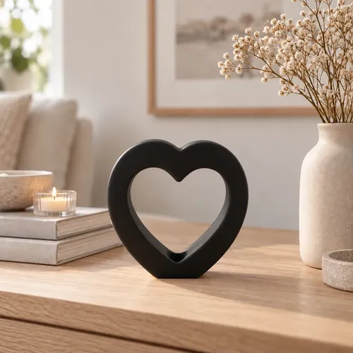 Decoración Elegante Prints Patro -jarrón Corazón Minimalista - Foto 8