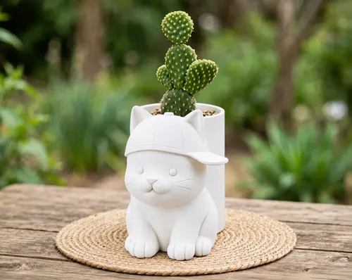 Macetero Decorativo Hogar- Michi Gorra 17 Cm - Foto 11