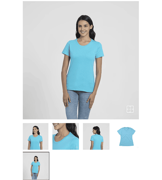 Playera Cuello Redondo Manga Corta para Mujer  Talla S,M,L Y XL