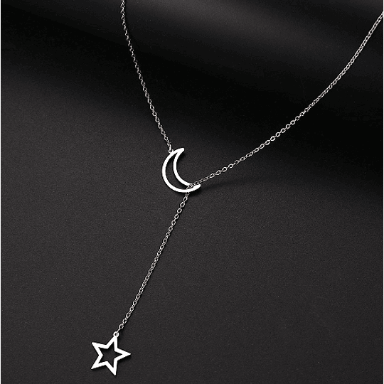 Collar Luna Star • Acero