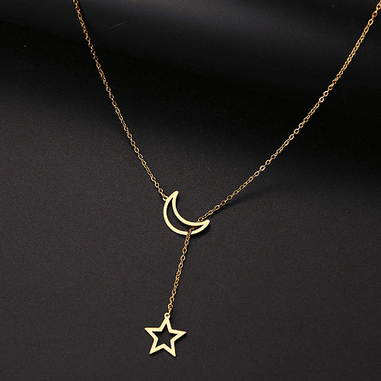 Collar Luna Star • Acero