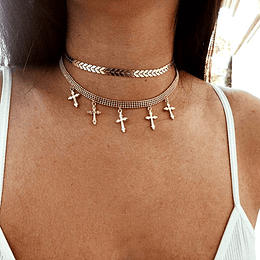 Set de 2 Collares Cruces