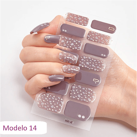 Set de Pegatinas Decorativas: Manicure Express.