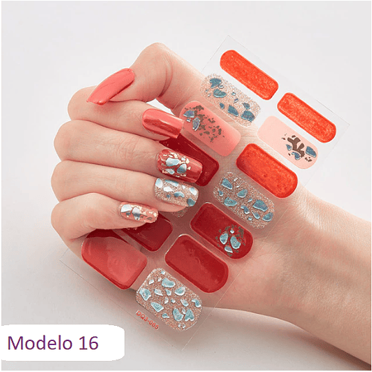 Set de Pegatinas Decorativas: Manicure Express.