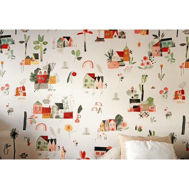 Papel mural Casitas