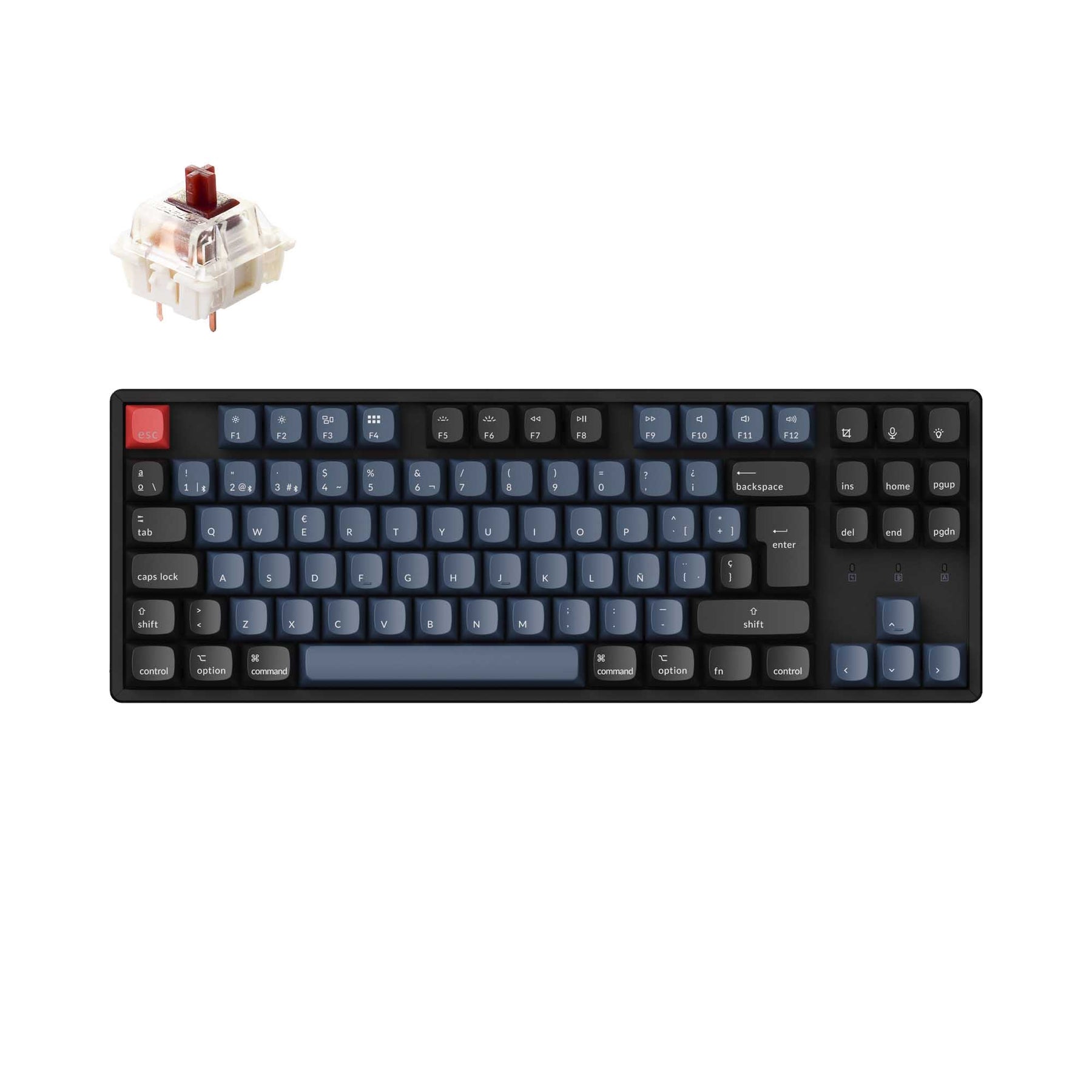 K8 Pro Teclado Mecanico Inalambrico QMK/VIA RGB Español ISO