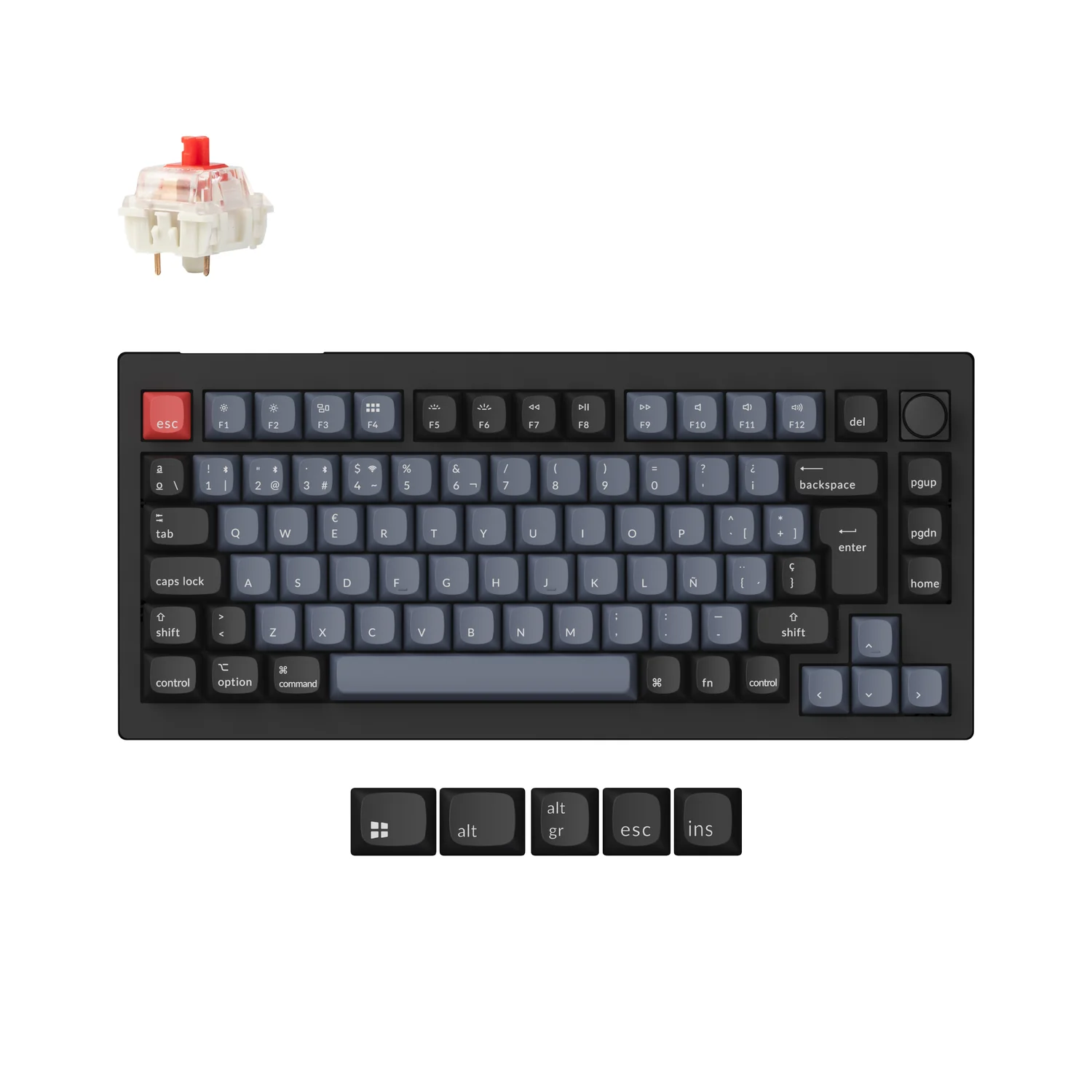 V1 Max Teclado Mecanico Inalambrico QMK/VIA RGB Español
