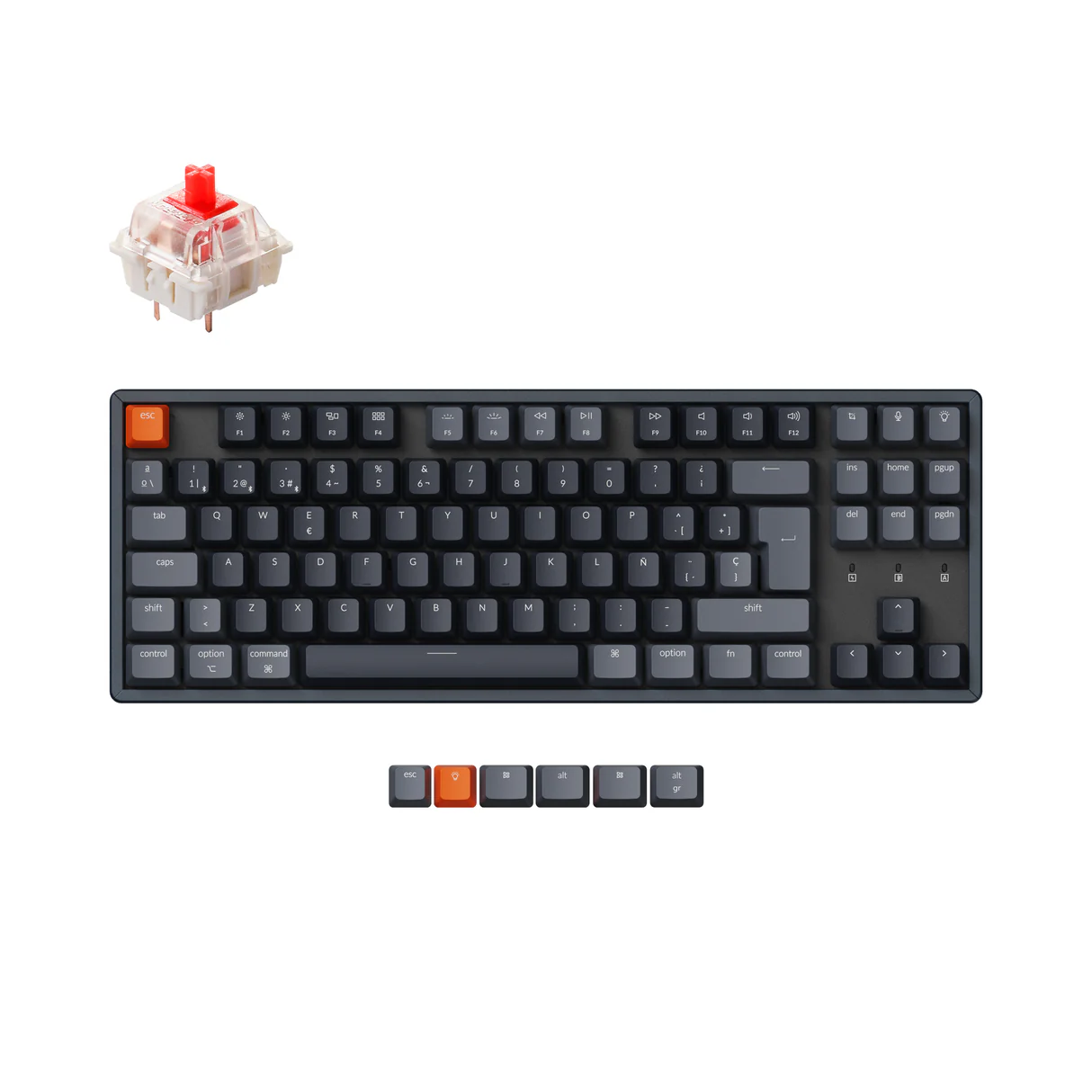 K8 QMK Teclado Mecanico Inalambrico Español