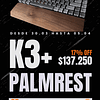 Combo K3 QMK ISO Español + Palm Rest