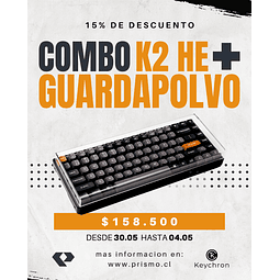 Combo K2 HE personalizable de Switch Magnético ANSI Ingles + Guardapolvo