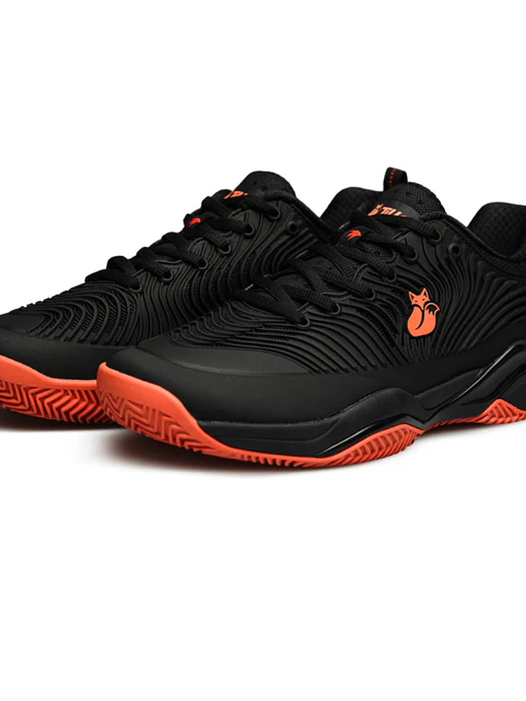 Zapatilla de Tenis ORTAK Tilki Negro Naranjo 1