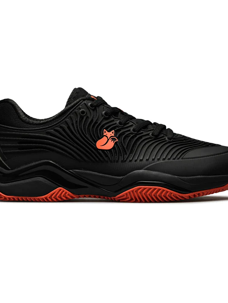 Zapatilla de Tenis ORTAK Tilki Negro Naranjo 2