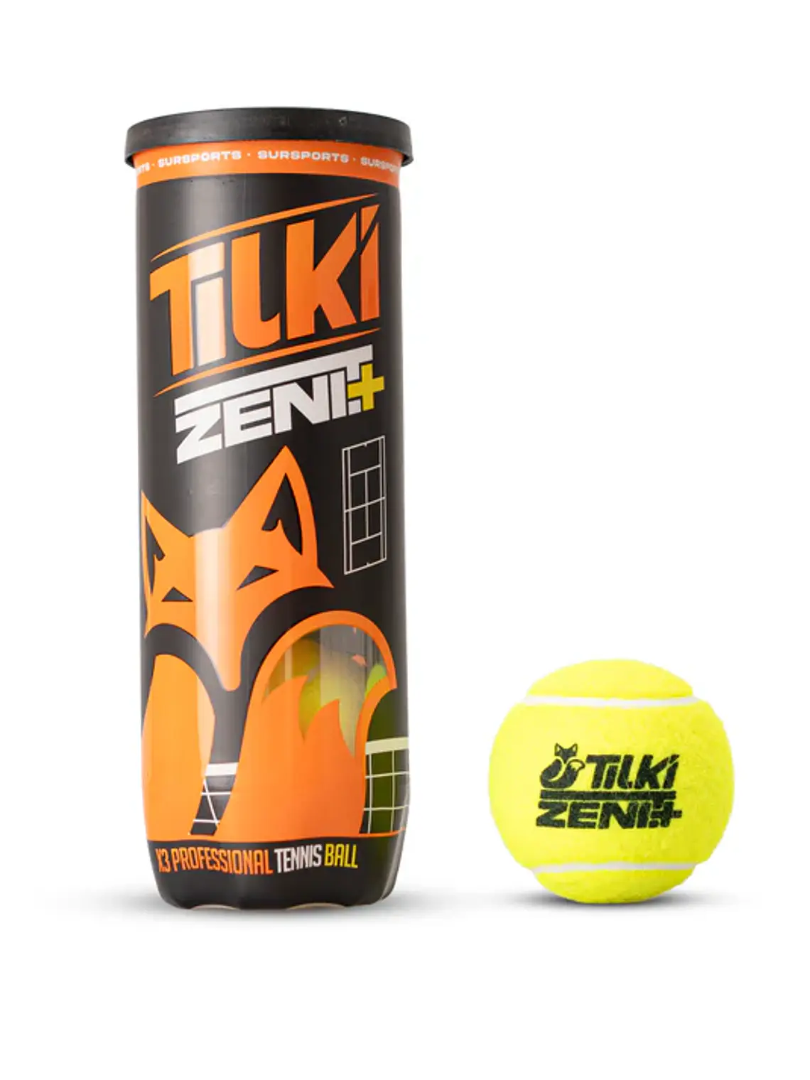 Tarro de Pelota Tilki Tenis Zenit Plus X3 1