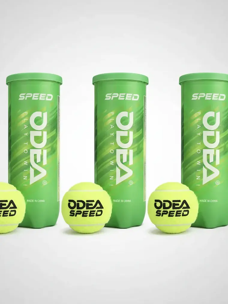 Pack 3 Tarros Pelotas Tenis Odea Speed 3 Pelotas Certificadas Itf 1