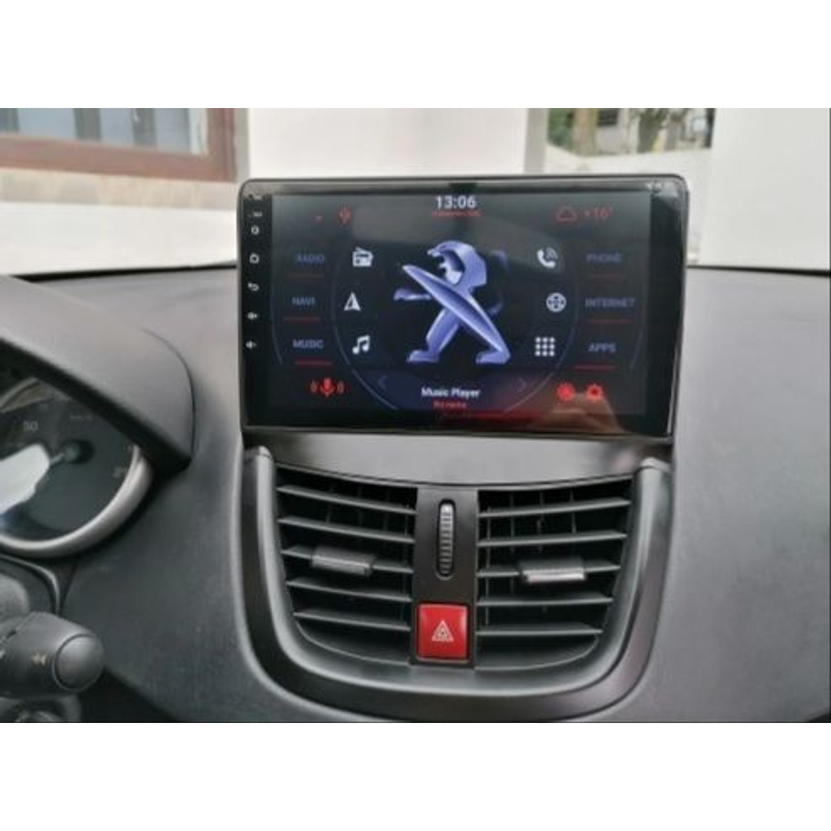 Rádio Peugeot 207 2 din auto android