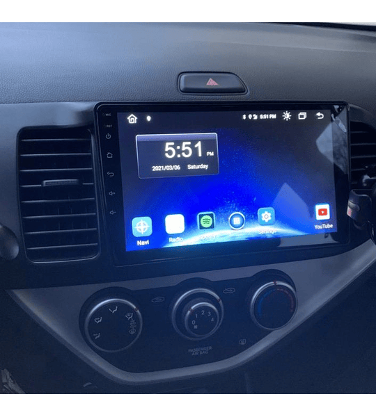 Auto Rádio Kia Picanto android 10 carro Ano 2011 ate 2014