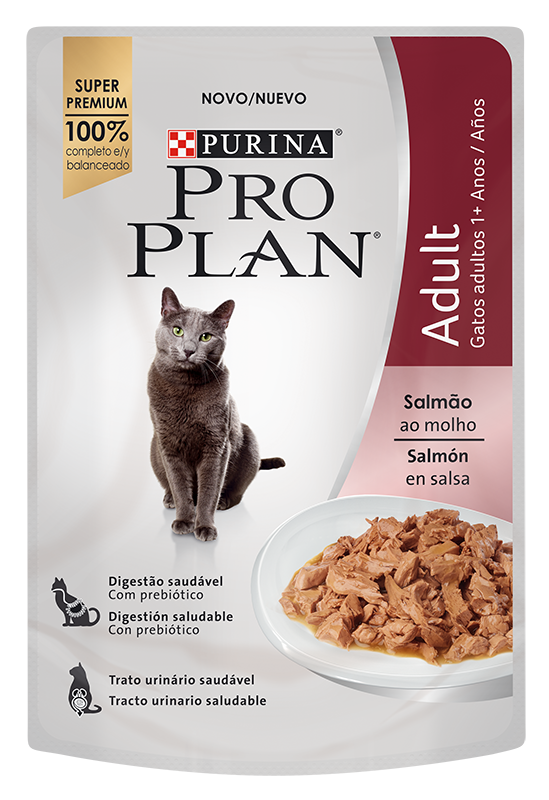 PRO PLAN - Pouch Gato Adulto Salmón en Salsa 85g