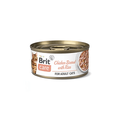 BRIT CARE CAT LATA POLLO CON ARROZ