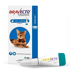 Bravecto para gatos de 2.8 a 6.25 kg 
