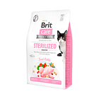 Brit Care Cat Sterilized Sensitive 2kg + snack de regalo  2