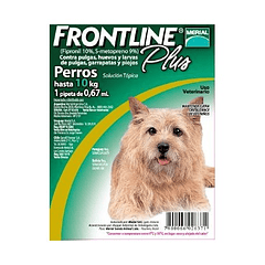 Frontline Plus Pipeta para Perros hasta 10 kg