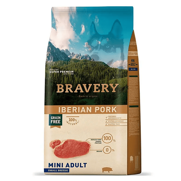 BRAVERY IBERIAN PORK MINI ADULT SMALL BREED 2 KG