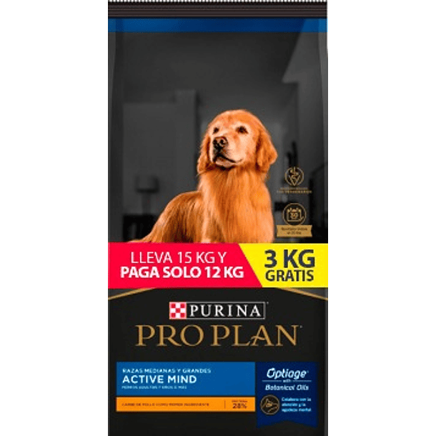 PRO PLAN ACTIVE MIND 12+3 KG 1