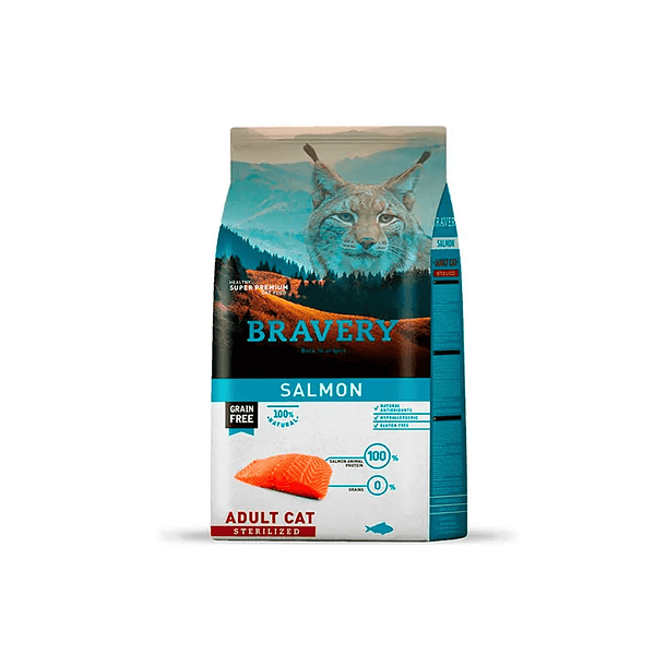 BRAVERY ADULT CAT SALMON STERILIZED 2 KG