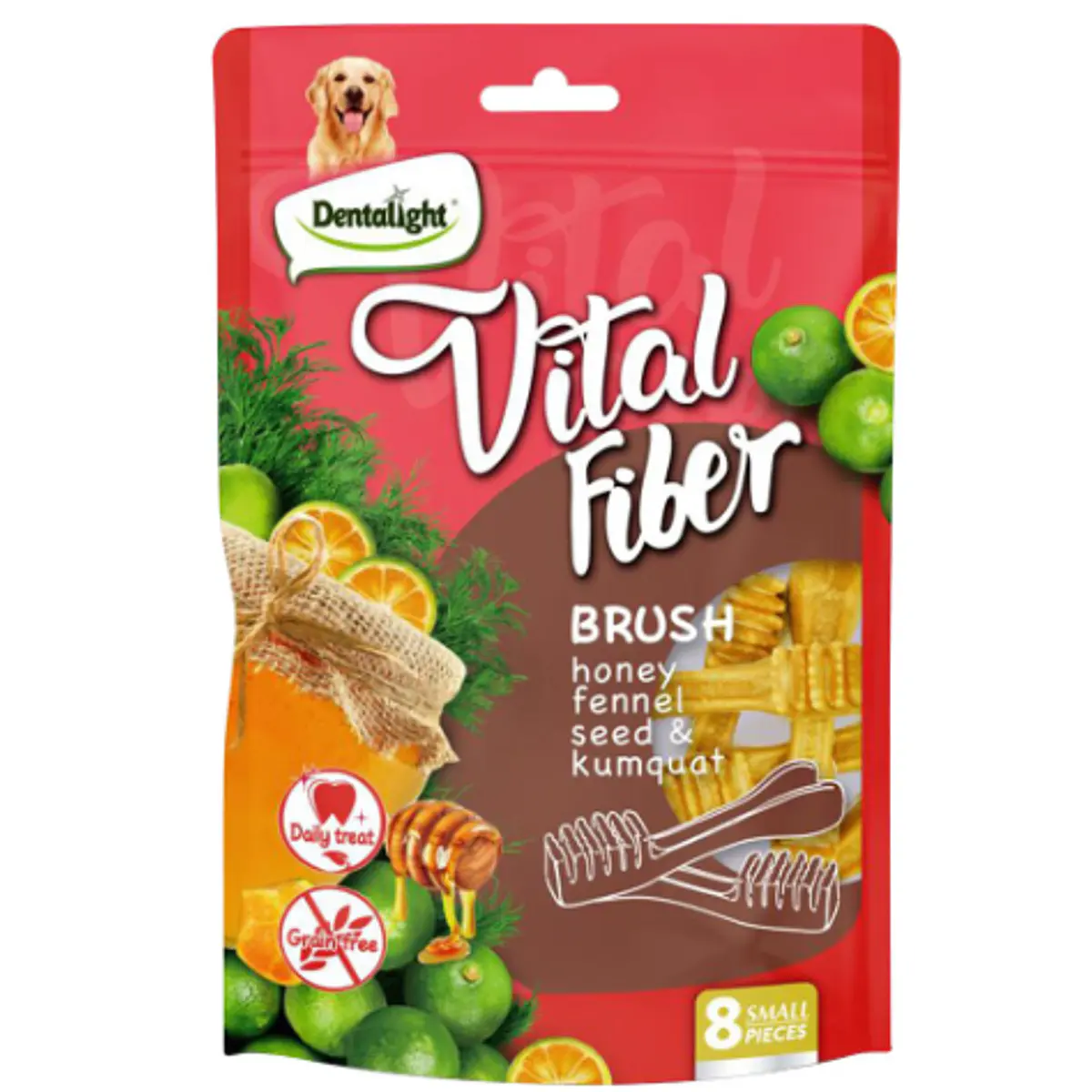 Snacks Vital Fiber Brush Miel, Hinojo, Semillas y Naranja Ch