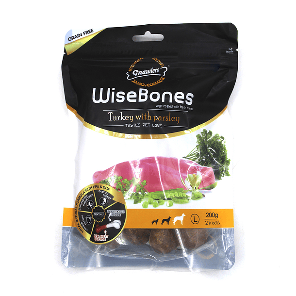 Huesos Wisebone Pavo con Perejil 200g  1