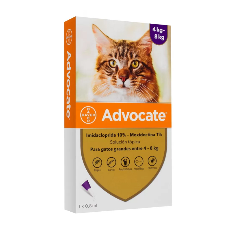Advocate Gatos 4 a 8 Kg