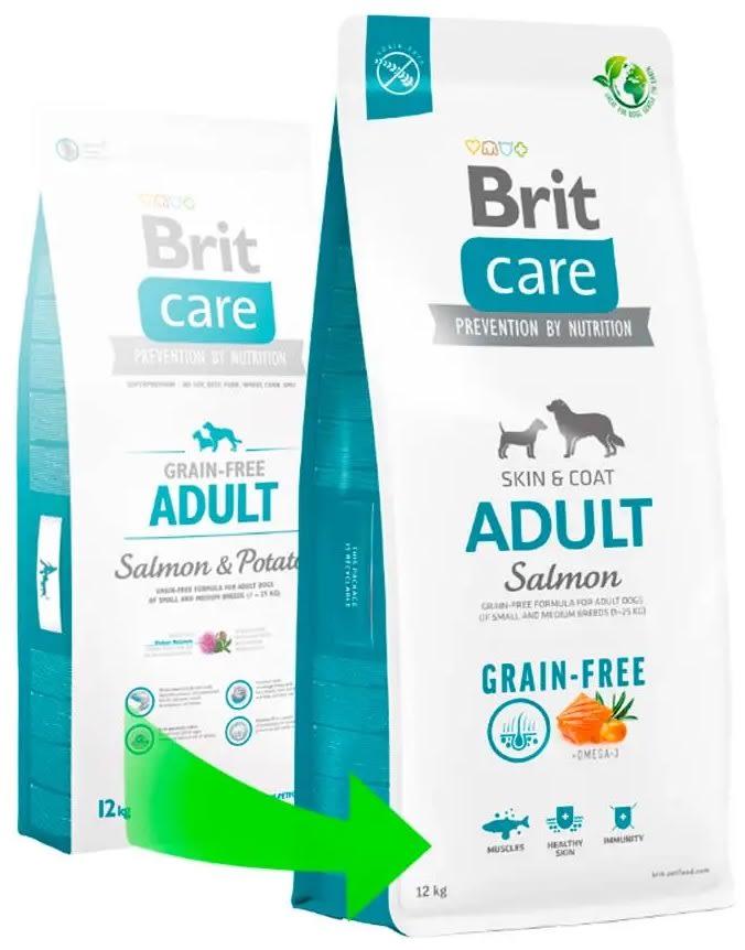 Brit Care Perro Adulto (Adult) Salmón sin Granos (Grain Free) 3 kg Alimento Super Premium
