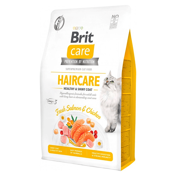 Brit Care Cat Grain Free Haircare Health & Shiny Coat 7 kg  1