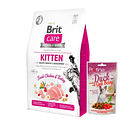 Brit care kitten 2kg + Snack de regalo  1