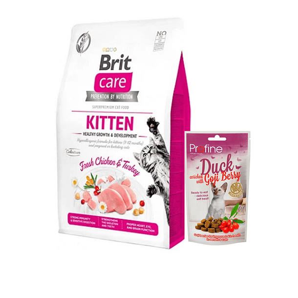 Brit care kitten 2kg + Snack de regalo  1