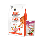 Brit Care Cat Indoor Anti Stress 2KG + snack de regalo  1