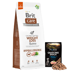 Brit Care Weight Loss Rabbit hypoallergenic 12 KG + Snack de regalo 