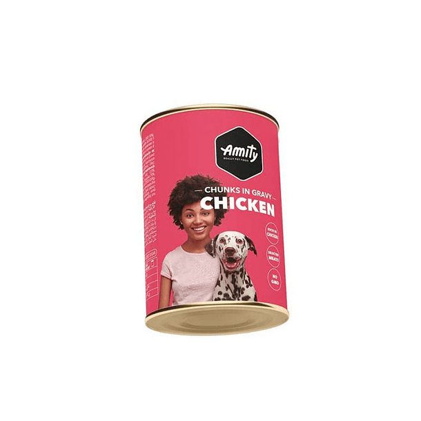 AMITY CHUNKS CHICKEN ADULT DOG WET FOOD 1250 GR