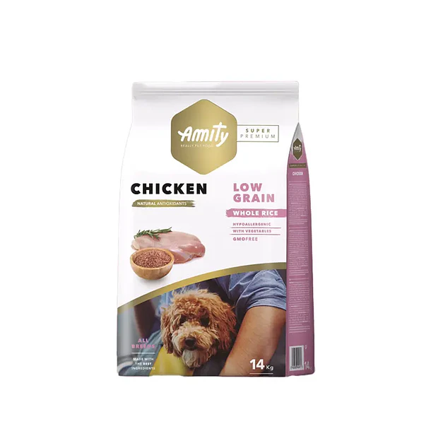 AMITY SP LOW GRAIN CHICKEN ADULT 